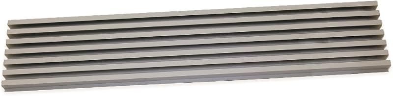 Emuca INOX Anodized Aluminium Oven Ventilation Grille 7 Slats 600mm