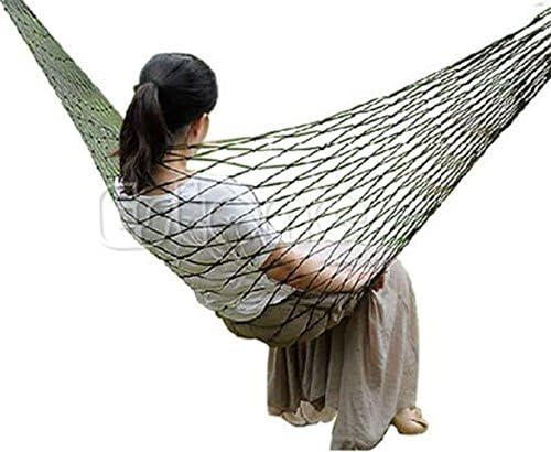 Biullply Hammock-Outdoor Nylon Portable Sleeping Net Bed Multicolored Hammock (Without Stand) (Nylon, Orange)