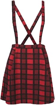 womens tartan dungarees