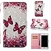 iPhone 6S Plus /6 Plus Case, PU Leather Wallet Case Durable Magnetic Case Cover Credit Card Holder Protective Book Case Xmas Halloween Birthday Gift for Apple iPhone 6S Plus /iPhone 6 Plus-Butterfly