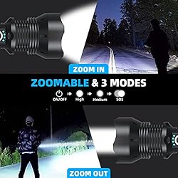 Alifa Tactical Flashlights High Lumens, 150000 High