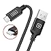 【2 Pack】INIU Micro USB Cable Android 2.4A Quick Charging Aluminium Alloy Nylon Braided 3.3ft Tangle-Free USB data charger cable with Organizing Strap for Samsung HTC Motorola Mobile Phone Power Bank
