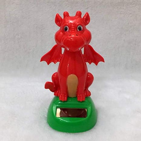 AKDSteel Halloween Shook His Head Doll Solar Powered Dancing Christmas Gift Swinging Animated Toy Car Decor 11cm high Charizard -for auto