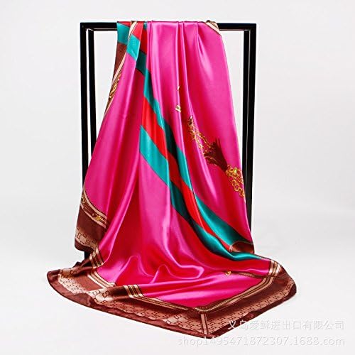 SAFZES Women Scarf Scarves 90cm printed silk satin scarves square Blanket Cape Wrap Shawl Stole,