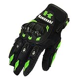 JIN Glove Motorcycle Gloves,Cycling Gloves, Mountain Bike Gloves, Road Cycling Gloves, Cycling Gloves, Half Finger, Anti-Slip, Sports, Work Gloves, Kawasaki, l