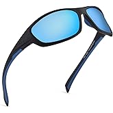 KastKing Hiwassee Polarized Sport Sunglasses for Men and Women, Wrap Sunglasses for Fishing Cycling and Running,UV Protection