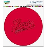 Lewis University Primary Logo Automotive Car Window Locker Circle Bumper Sticker