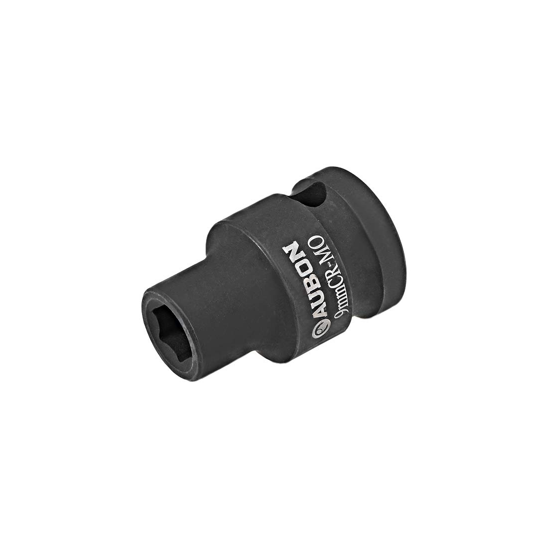 sourcing map 1/2-Inch Drive by 9mm Shallow Impact Socket, Cr-Mo Alloy Steel, 6-Point, Metric