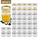 4OZ Mason Jars with Lids, Hoa Kinh 40 Pack Canning Jars, Crystal Food Storage Jelly Jars for Jam, Honey, Wedding Favors, Baby Foods, DIY