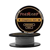 FogsLord Clapton Wire Kathal A1 Heat Resistance Wire Spool Braided Electronic Coil 15 ft. AWG 26GA+32GA