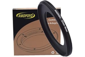 AMOPOFO 67 to 46mm Metal Step Down Rings Filter Adapter for UV,ND,CPL, Compatible with All 67mm Camera Lenses & 46mm Accessor