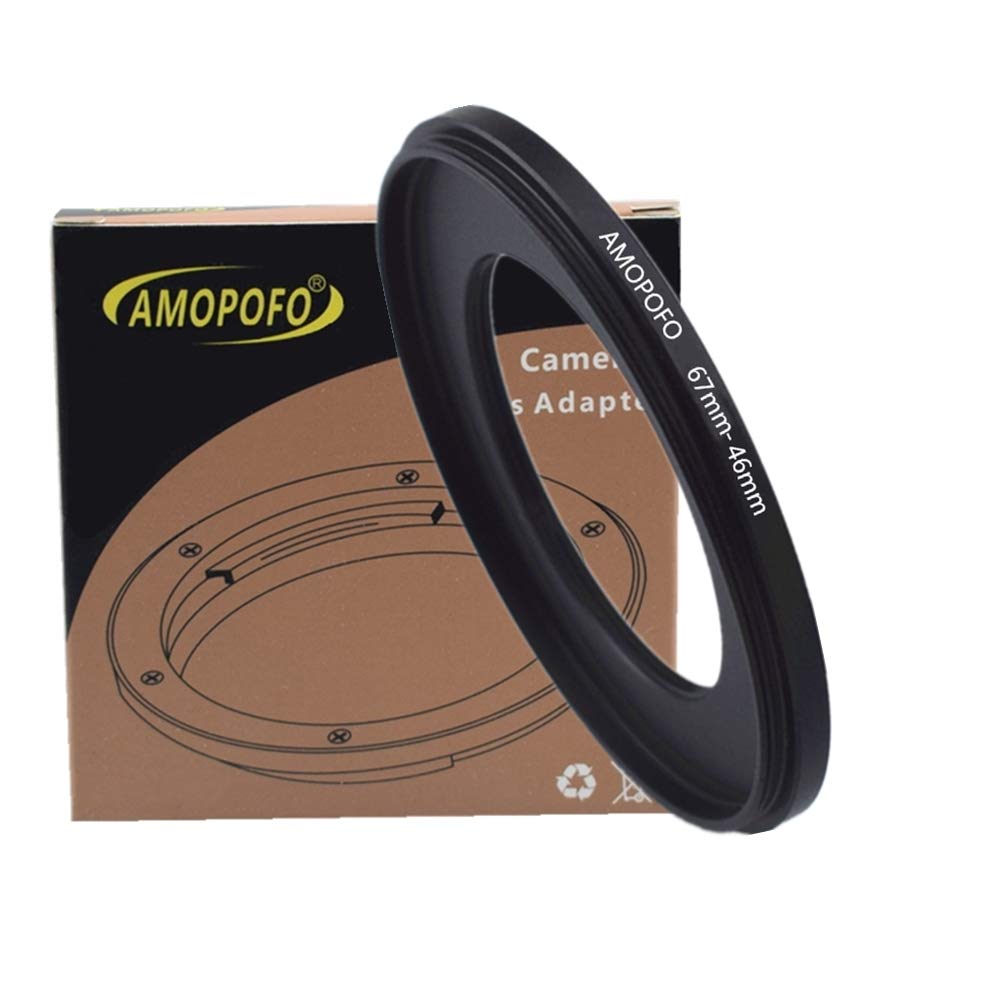 67 to 46mm Camera Filters Ring/67mm to 46mm step down rings Filter Adapter for UV,ND,CPL,Metal step down rings,Compatible with All 67mm Camera Lenses & 46mm Camera UV CPL Filter Accessory — image 1