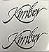 2 Kimber Firearms Armory Die Cut Decals