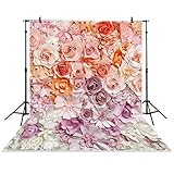 Allenjoy 5x7ft Floral Backdrop for Photography Pictures Paper Flower Wall Gorgeous Wedding Baby Shower Beautiful Bride Bridal Shower Background Props Decorations photocall photobooth Photo Studio