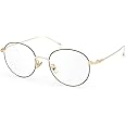 Livho Blue Light Blocking Glasses, Lightweight Retro Round Frame Anti UV Computer Gaming Glasses for Women Men - LI1632