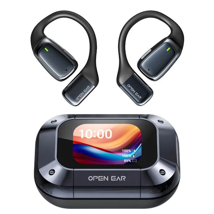 Relxhome Ki Übersetzer Kopfhörer, 134 Sprachen Übersetzungskopfhörer Mit 4 Übersetzungs Modi - 5,4 Bluetooth Offene Kabellose Kopfhörer Mit Lcd Touchscreen Für Meetings, Reisen, Lernen