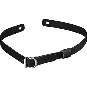 JAY-PEE New Jersey Leather Chin Strap for Campaign & Trooper Hats | Metal Buckle, Honor Guard Ceremonial Gear, Made in USA. A
