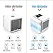 Personal Air Conditioner Air Cooler Fan, 3 in 1 USB Portable Mini Space Cooler, Evaporative Humidifier, Purifier, Cooling Fan for Home Offices Kitchen 2A Charger Included(White)