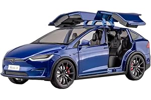 Andek 1:24 Model X Alloy Car Model Simulation Sound and Light Pull Back Toy Car Metal Sports Car Boys Collection Ornaments Gi
