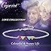 Caperci Sterling Silver Mother's Adjustable Heart Multi Gemstones Bracelet for Women, 7''