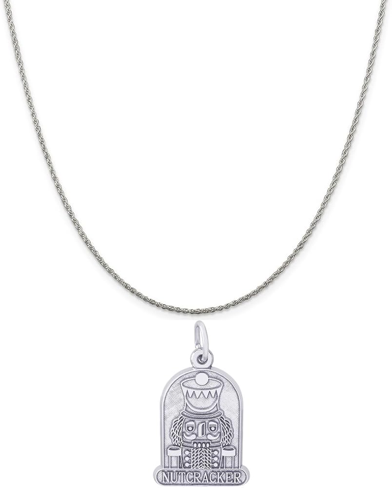 Rembrandt Charms Sterling Silver Nutcracker Charm on a Sterling Silver