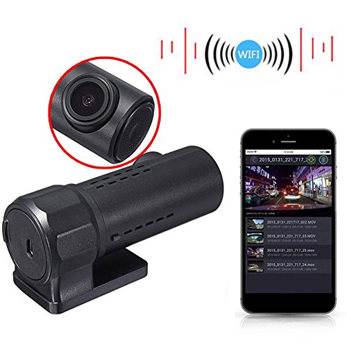 Wifi Car DVR, Mini 32G 1080P Full HD 12MP WIFI Car DVR Video Camera Recorder 170 Degree Vision Dash Camera Video Recorder Monitor-black - Thumbnail 6