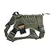 EXCELLENT ELITE SPANKER Tactical Dog Harness Military Service Dog Harness No-Pull Working Dog Vest Adjustable Training Vest Patrol Harness with Handle for Small Medium Large Dogs(Ranger Green-L)