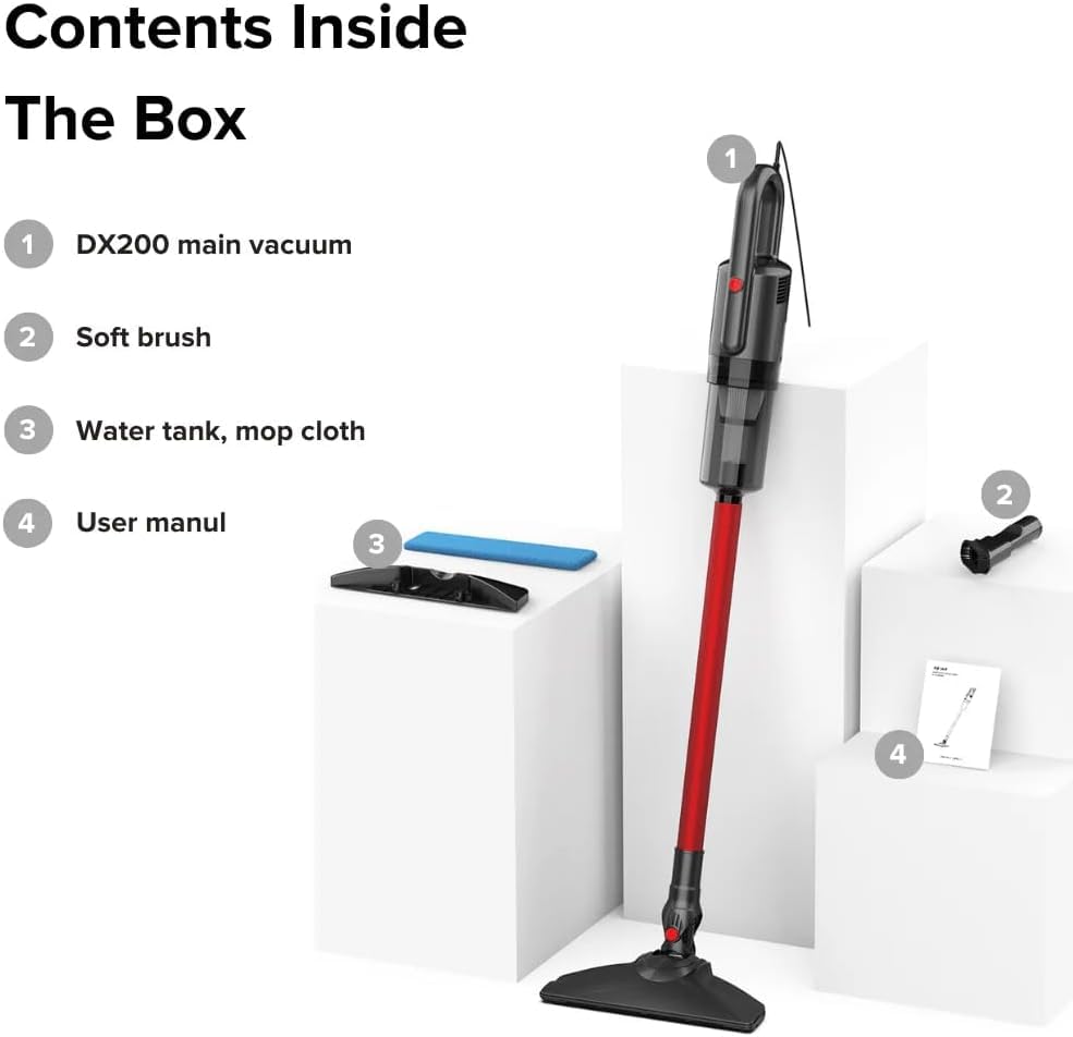 Airbot DX200 Ultra Thin Slim Wet & Dry Mop Vacuum with Water Tank Mopping Cloth Handheld Stick Vacuum Cleaner EU