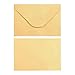 Juvale Mini Envelopes - 100-Count Bulk Gift Card Envelopes, Gold Business Card Envelopes, Bulk Tiny Envelope Pockets for Small Note Cards, 4 x 2.7 Inches