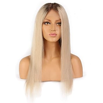 Amazon Com Kln Unprocessed Virgin Straight Hair Wig T4 613 Brown