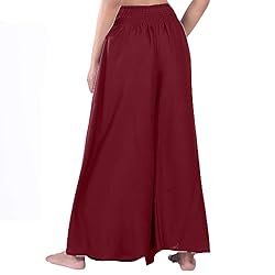 LOFBAZ Women's Wide Leg Palazzo Pants Yoga Lounge