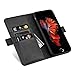 iPhone 6S Plus Case iPhone 6 Plus case ZOVER Genuine Leather Case Wallet Cover with Kickstand Feature Card Slots & ID Holder and Magnetic Clasps for iPhone 6 Plus iPhone 6S Plus Black