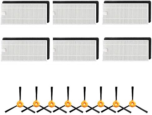 TINGSHAN 20pcs Accessories Kit for Ecovacs DEEBOT N79 Robotic Vacuum Cleaner - Filter &amp; Side Brush Replacement Parts Set