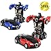 XHAIZ Toy Cars, Transformers One-Step, 2-pack (001 Red and Blue)