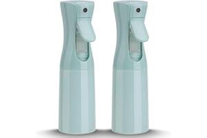 Zuhose Continuous Spray Bottle, 6.8OZ /200ML Hair Mister Spray Bottle, Mist Spray Bottle for Hair, Fine Mist Water Spray Bottle for Salons,Barber, Plants, Skin Care, Cleaning(Blue,2 Pack)