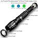 Captink T6 Outdoor waterproof tactical flashlight,Adjustable Focus Torch, 5 Modes,CREE Led Flashlights