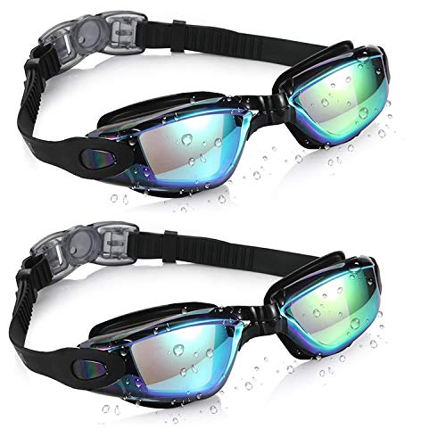 OTTER Easy Fit Triathlon Swim Goggles, Swimming Goggles Anti Fog Shatterproof UV Protection, No Leaking for Adult Men Women Youth Kids Swim Gear with Waterproof Swimming Earplugs and Nose Clip Set