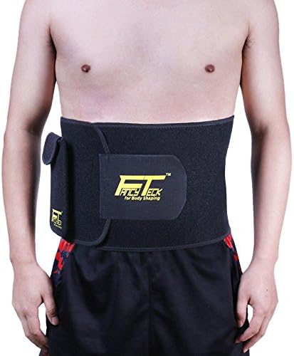 Fancyteck Sports Authority Waist Trimmer, Waist Trimmer Ab Belt with Pocket for Cell Phones for Weight Loss (Medium)