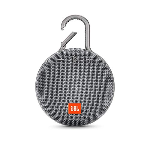 JBL Clip 3 Waterproof Portable Bluetooth Speaker – Gray