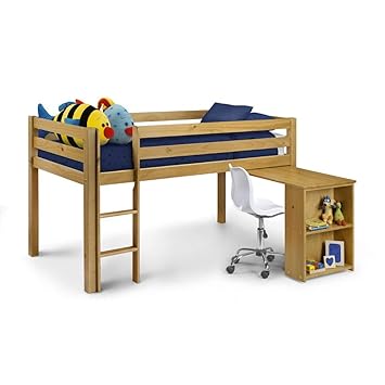 Kids Mid Sleeper Happy Beds Wendy Pine Wood Traditional Storage
