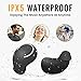Truly Wireless Earbuds,Lesoom Waterproof True Wireless Earbuds Sweatproof Headphones Noise Cancelling Invisible Sports in Ear Bluetooth Earphones Car Headphones with Mic for Men Women Kids Girls Boys