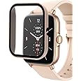 smaate Smart Watch Cases with Screen Protector for Y20GT, Compatible with WZWNEER, BANLVS, DXPICR, Bctemno Y20GT 1.7” Smartwatch, Hard PC Case with Tempered Glass, Protecting Watch Body & Screen