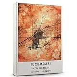 Tucumcari Map Poster, New Mexico Map Art