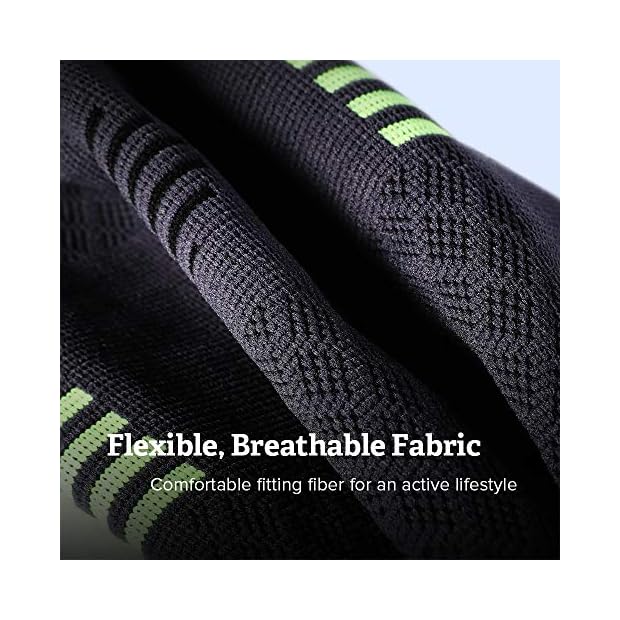 Sable Knee Brace Support Compression Sleeves for Men and Women, 1 Pair