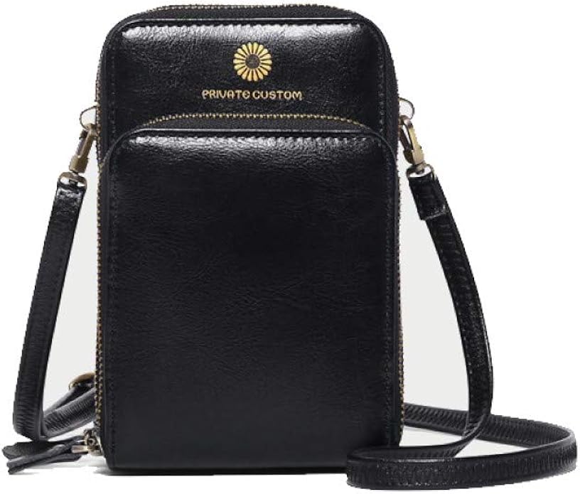 Crossbody Phone Bags for women, Women Cattle Leather Card Wallet Purse