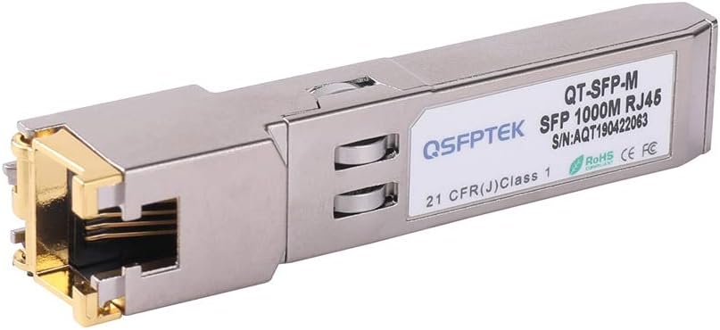 QSFPTEK 1000BASE-T RJ45 Copper SFP Transceiver, Gigabit SFP-T Module for Cisco Ubiquiti, Netgear, D-Link, Supermicro - Image 3