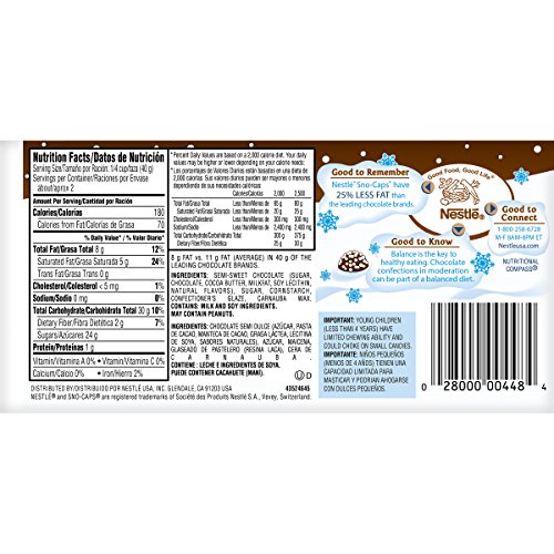 SnoCaps 15 Piece Video Pack Semi Sweet Chocolate Nonpareils, 3.1 oz