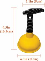 Cuzlarmul Sink Plunger Short Handle Unclogging Tool Kitchen Shower Bathroom view 2