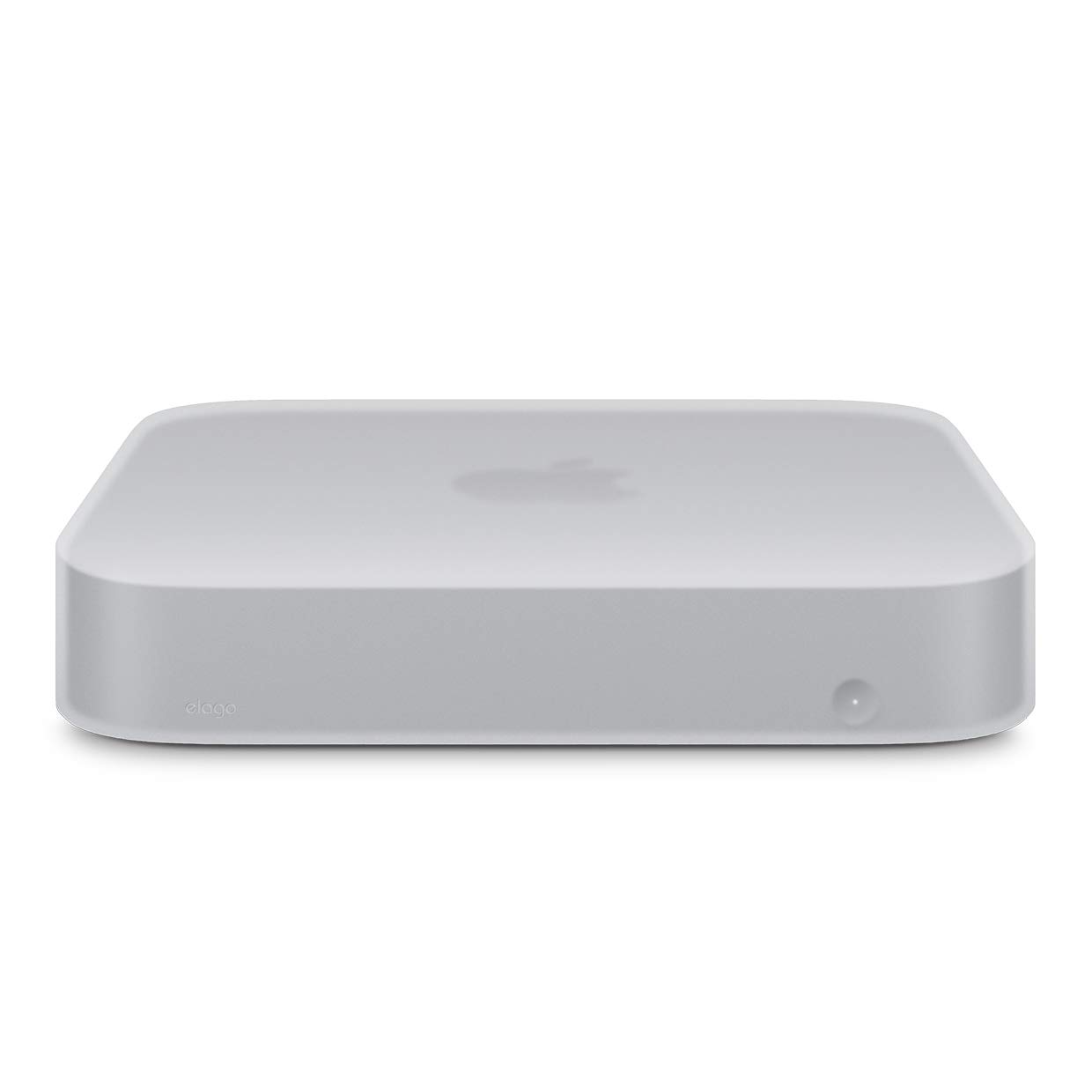 elago Mac Mini Silicone Case Compatible with Apple Mac Mini 2018 [Shock Resistant] [Long Lasting] [Cutout Design] - White Translucent