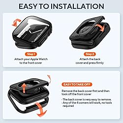 2 Pack 2 in 1 Waterproof Case for Apple Watch